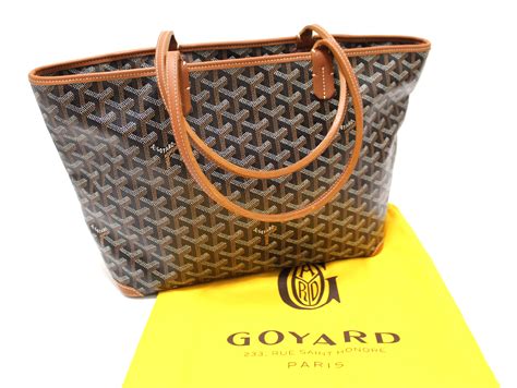 goyard tote bag how much|Goyard black and brown tote.